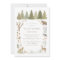 Woodland Forest Animals Baby Shower Invitation