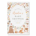 Woodland Forest Animals Baby Shower Welcome Sign