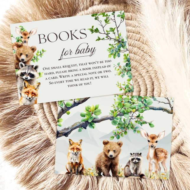 Woodland Forest Animals Books for Baby Card (Creator Uploaded)
