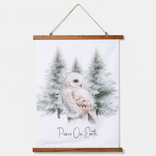 Woodland Forest Animals Christmas Holiday Hanging Tapestry