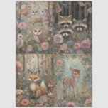 Woodland Forest Animals Floral Collage Decoupage  Tissue Paper<br><div class="desc">Large Woodland Forest Animals Floral Collage Decoupage Tissue Paper for all your crafting projects & gift wrapping.
Thank you for shopping in my store!
All My Love, 
Fluid,  Digital,  Dotted & Graphic Arts</div>
