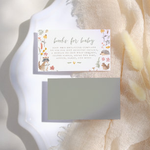 Woodland Forest Animals Gender Neutral Baby Shower Enclosure Card