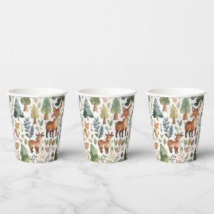 Woodland Forest Animals Paper Cups