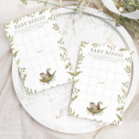 Woodland Forest Baby Shower Baby Bingo Game
