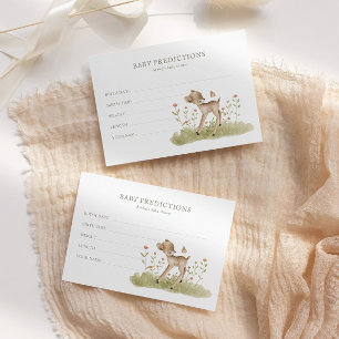 Woodland Forest Baby Shower Baby Guesses Game