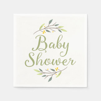 Woodland Forest Baby Shower Napkins
