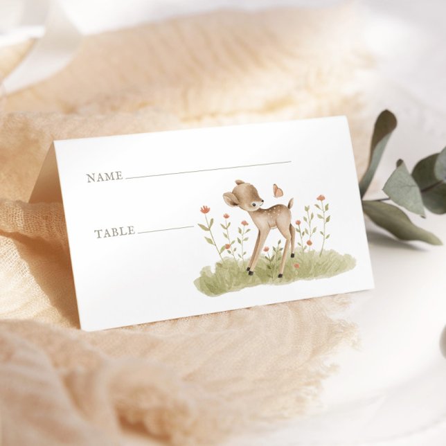 Woodland Forest Baby Shower Table Cards (Creator Uploaded)
