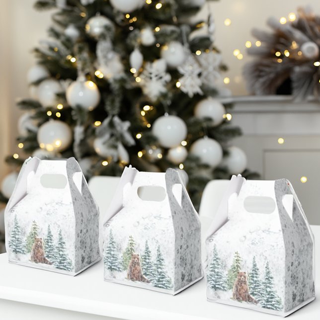 Woodland forest bear favour box (Creator Uploaded)