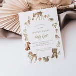 Woodland Forest Creatures Baby Shower Invitation<br><div class="desc">Invite your dearest friends and loved ones to your woodland themed baby shower with this adorable,  watercolor woodland creature invitation.</div>