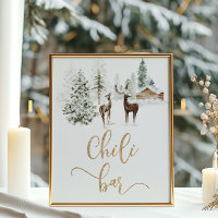 Woodland forest deer Chili bar