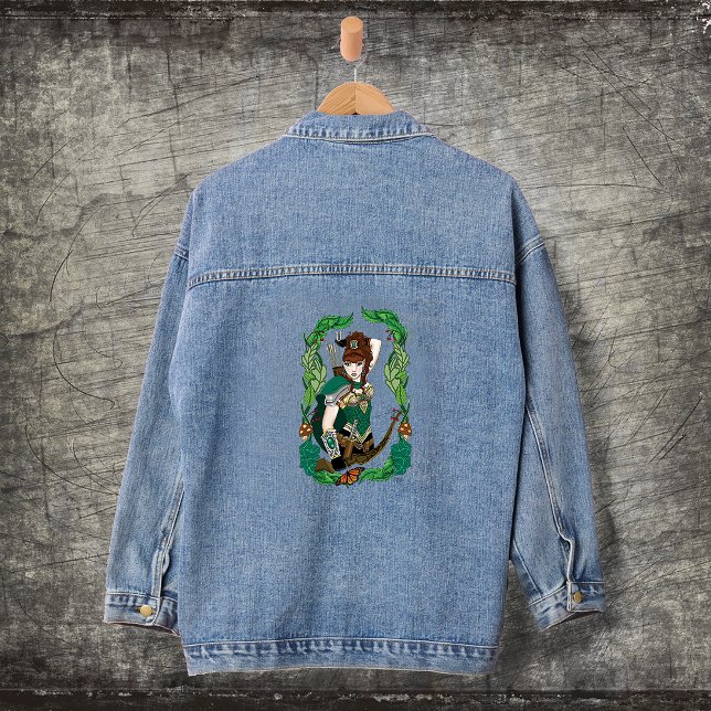 Woodland Forest Elf Fantasy Denim Jacket (Creator Uploaded)