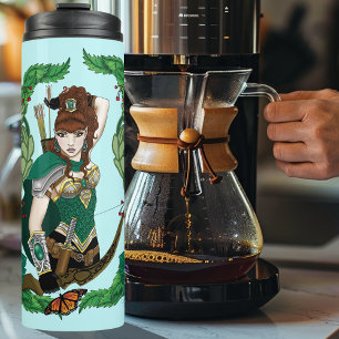 Woodland Forest Elf Fantasy Thermal Tumbler