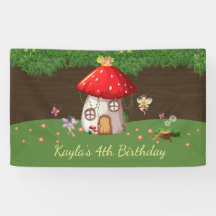 Woodland Forest, Fairy Birthday Banner