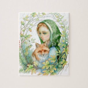 'Woodland' Forest Figure and Fox Jigsaw Puzzle