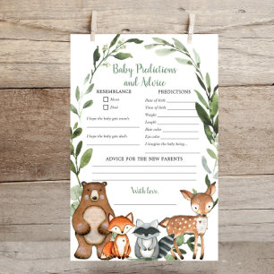 Woodland forest friends baby predictions advice