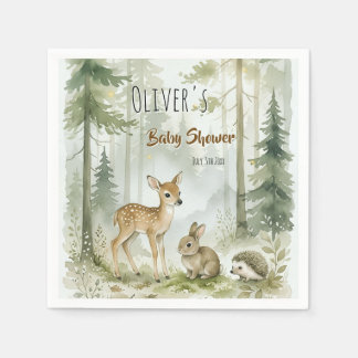 Woodland Forest Friends Napkin
