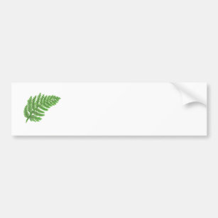 Woodland forest green ferns forest ferns bumper sticker