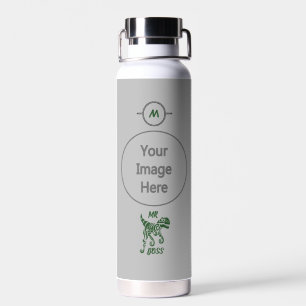Woodland Forest Green Raptor  Water Bottle