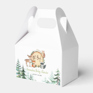 Woodland Forest Oh Boy Baby Shower Favour Box