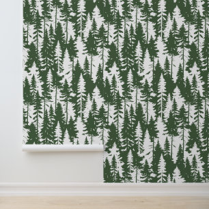 Woodland Forest Pattern Wallpaper
