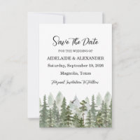 Woodland Forest Photo Wedding Green