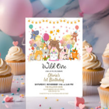 Woodland Forest Wild One Birthday Party 
