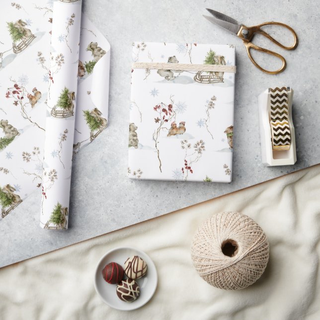 Woodland Forest Winter | Christmas Wrapping Paper (Crafts)