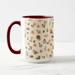 Woodland Fox Autumn Theme Neutral Mug