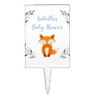 Woodland Fox Baby Shower Cake Topper