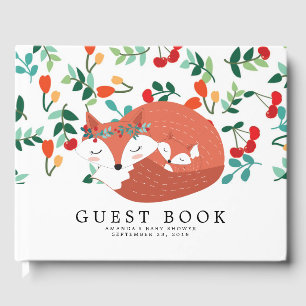 Woodland Fox Baby Shower Guest Book