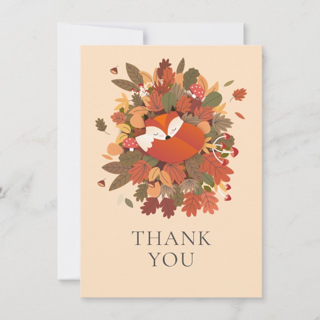 Woodland Fox Cub Thank You (Front)