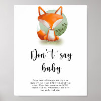 Woodland Fox - Don't say baby