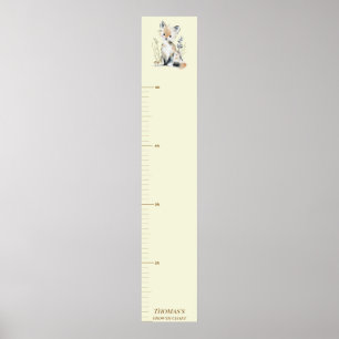 Woodland Fox Growth Chart for Kids