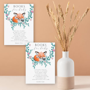 Woodland Fox in bloom - books for baby Enclosure Card