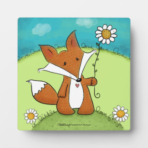 Woodland Fox Little Love for You Plaque