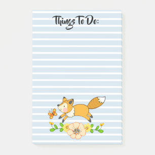 Woodland Fox Things To Do Post-it Notes