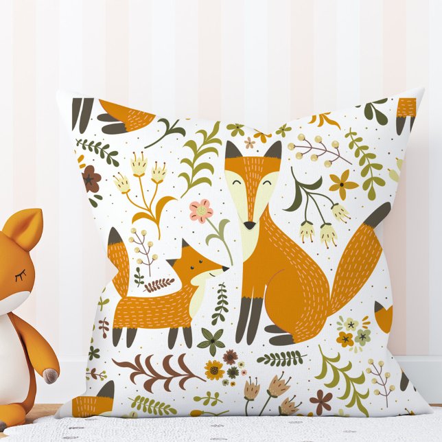 Woodland Foxes Cushion (Creator Uploaded)