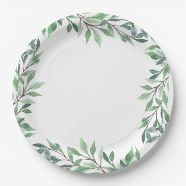 Woodland Frame Paper Plate (Front)