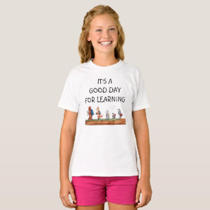 Woodland Friends Back To School Watercolor T-Shirt
