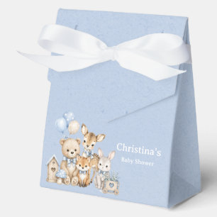 Woodland Friends Boy Baby Shower Favour Box