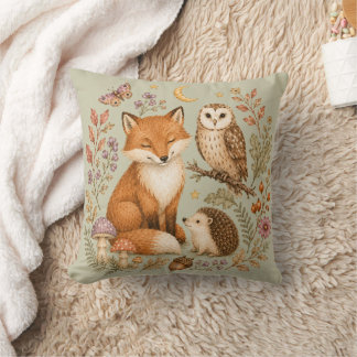  Woodland Friends Fox, Owl and Hedgehog  Cushion