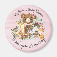 Woodland Friends Girls Baby Shower Favour