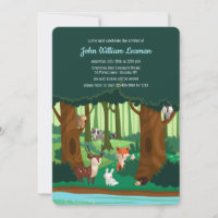 Woodland Friends Invitation