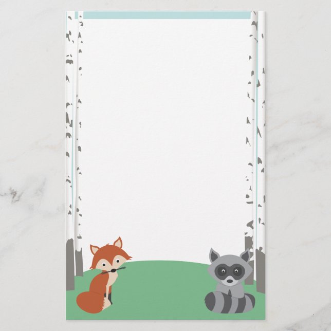 Woodland Friends Stationery (Front)