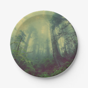 Woodland From Below Paper Plate