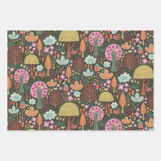 Woodland garden wrapping paper (Front)