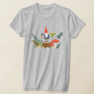 Woodland Gnome & Mushroom T-Shirt