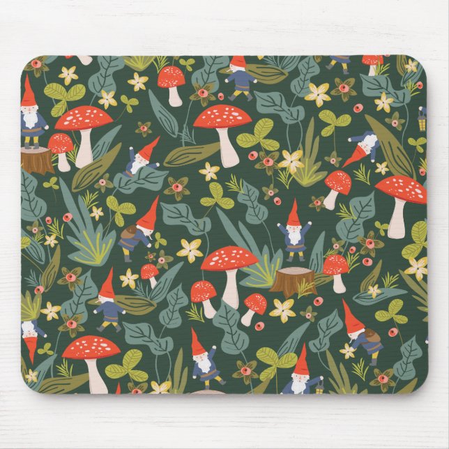 Woodland Gnomes Mouse Pad (Front)