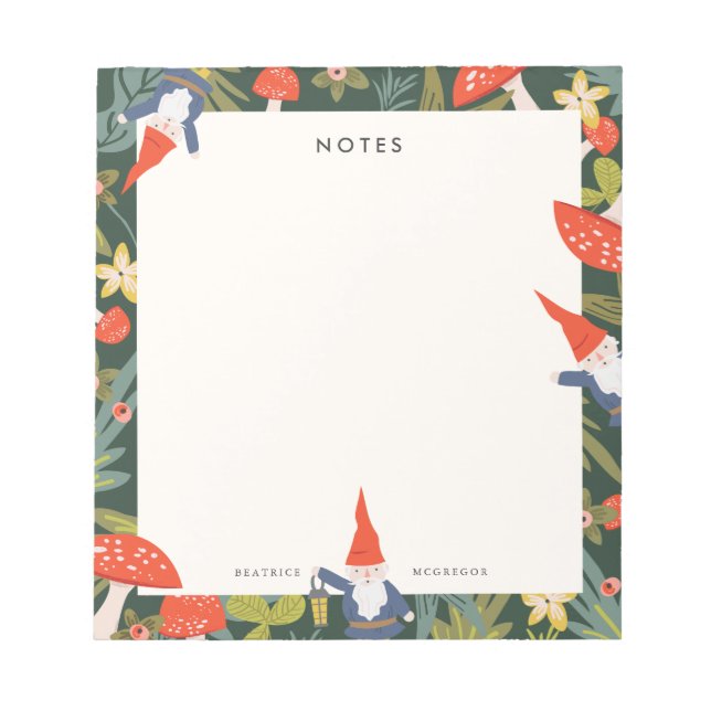 Woodland Gnomes Notepad (Front)