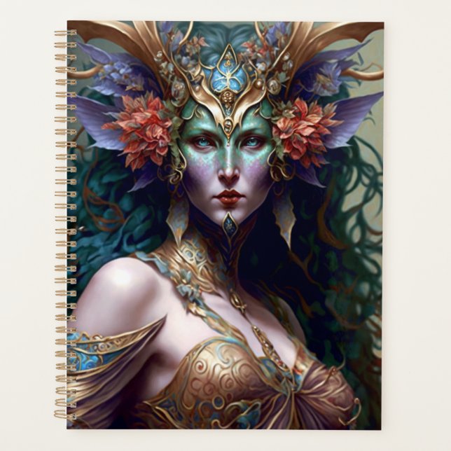 Woodland Goddess Fantasy Art Planner (Front)